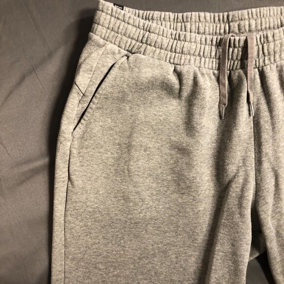 Puma Men's Jogger Pants XXL Gray Sweatpants Elastic Waistband Drawstring Pull On - Picture 10 of 12